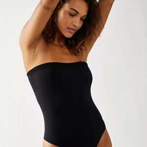 NWT Intimately Free People Tati Seamless Tube Bodysuit Black Sz M/L